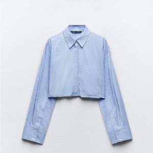 ZARA Striped Button Up